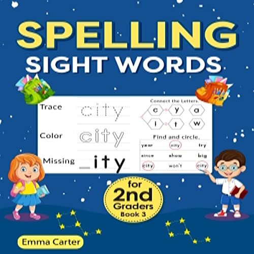 Cover of Spelling Sight Words for 2nd Graders - Book 3