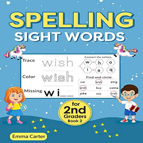 Cover of Spelling Sight Words for 2nd Graders - Book 2