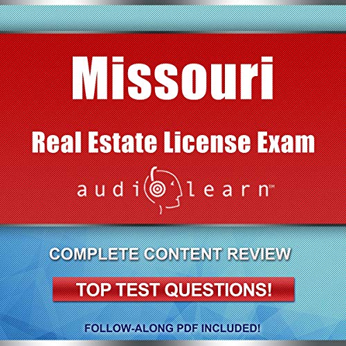 Cover of Missouri Real Estate License Exam AudioLearn