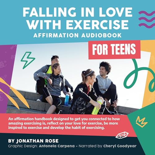 Cover of Falling in Love with Exercise Affirmation Handbook for Teens