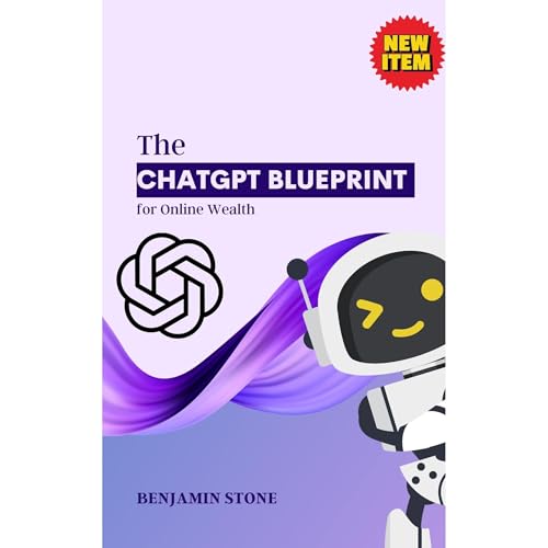 Cover of The ChatGPT Blueprint for Online Wealth: Become a Millionaire Easily with Artificial Intelligence