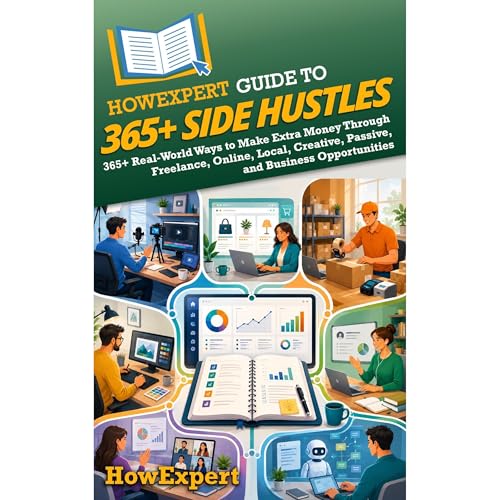 Cover of HowExpert Guide to 365+ Side Hustles