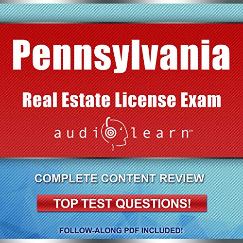 Cover of Pennsylvania Real Estate License Exam AudioLearn