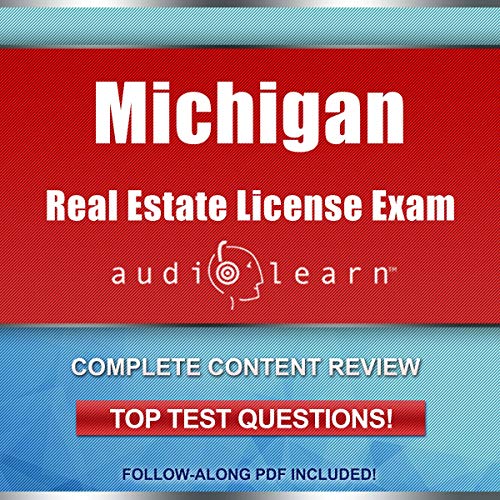Cover of Michigan Real Estate License Exam AudioLearn