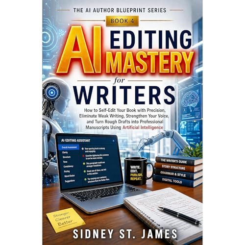 Cover of AI Editing Mastery for Writers