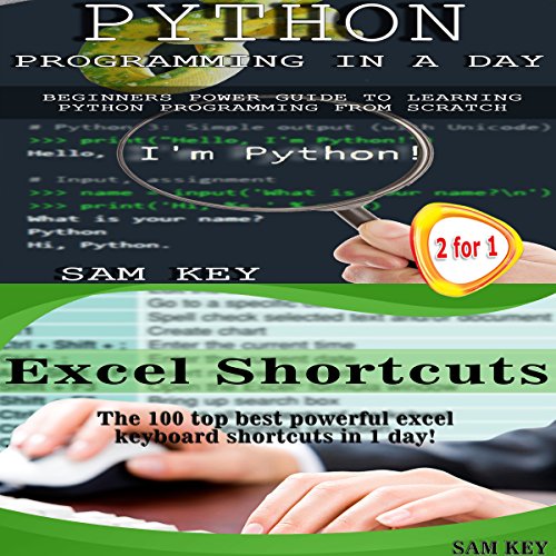 Cover of Python Programming Professional Made Easy & Excel Shortcuts