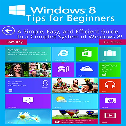Cover of Windows 8 Tips for Beginners, 2nd Edition