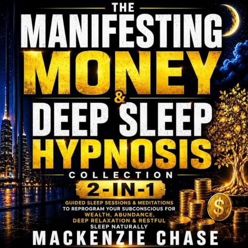 Cover of The Manifesting Money & Deep Sleep Hypnosis Collection (2-in-1): Guided Sleep Sessions & Meditations to Reprogram Your Subconscious for Wealth, Abundance, Deep Relaxation & Restful Sleep Naturally