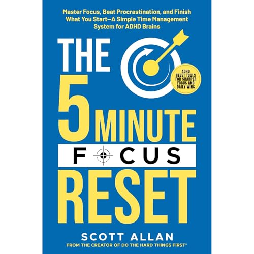 Cover of The 5-Minute Focus Reset (for ADHD Brains)