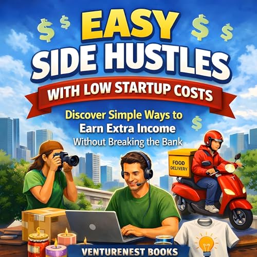 Cover of Easy Side Hustles with Low Startup Costs
