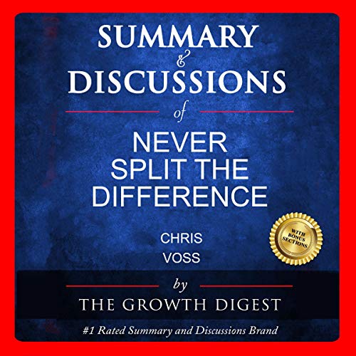 Cover of Summary and Discussions of Never Split the Difference by Chris Voss