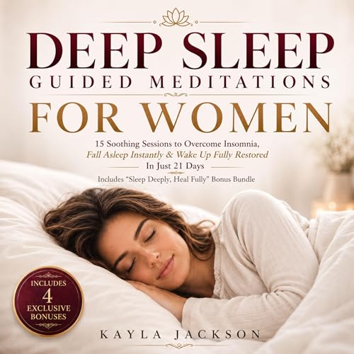 Cover of Deep Sleep Guided Meditations for Women