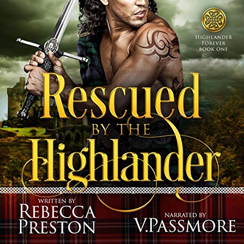 Cover of Rescued by the Highlander: A Scottish Time Travel Romance