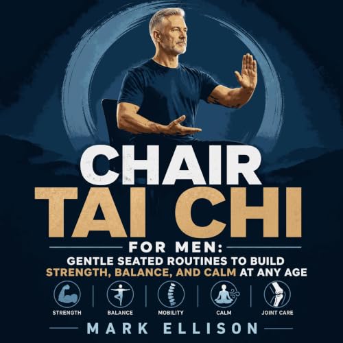 Cover of Chair Tai Chi for Men: Gentle Seated Routines to Build Strength, Balance, and Calm at Any Age