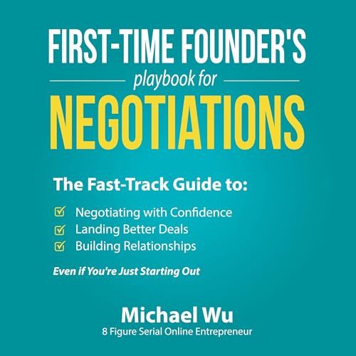 Cover of First-Time Founder’s Playbook for Negotiations