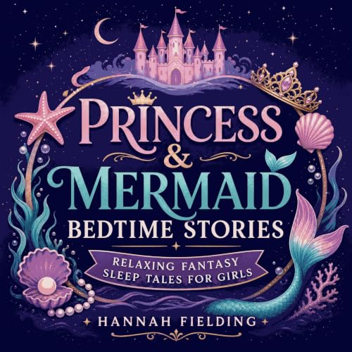 Cover of Princess & Mermaid Bedtime Stories: Relaxing Fantasy Sleep Tales for Girls