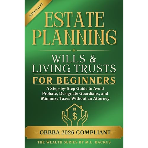 Cover of ESTATE PLANNING WILLS & LIVING TRUSTS FOR BEGINNERS