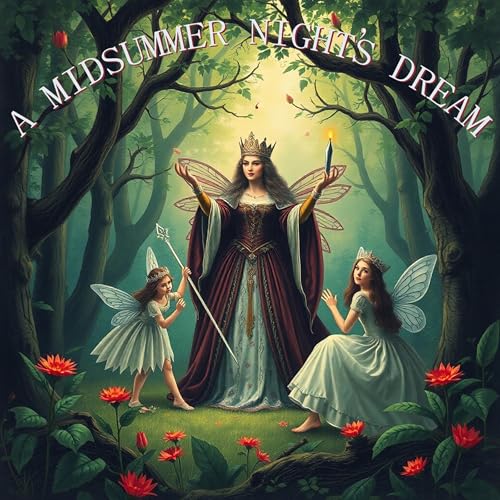 Cover of A Midsummer Night's Dream by William Shakespeare (Annotated)
