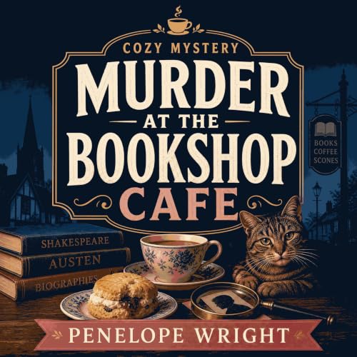 Cover of Cozy Mystery: Murder at the Bookshop Cafe