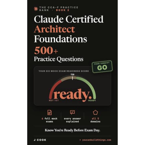 Cover of Claude Certified Architect Foundations - 500+ Practice Questions