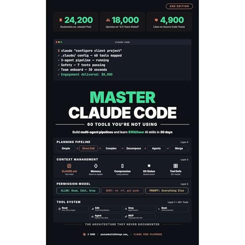 Cover of Master Claude Code - 60 Tools You're Not Using