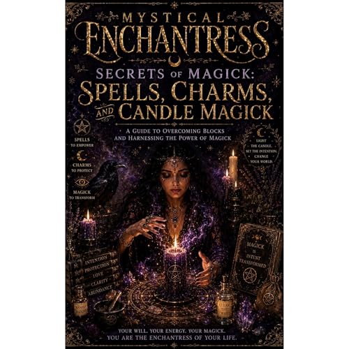 Cover of Mystical Enchantress Secrets of Magick: Spells, Charms, and Candle Magick