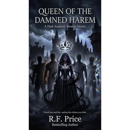 Cover of Queen of the Damned Harem: A Dark Academy Reverse Harem