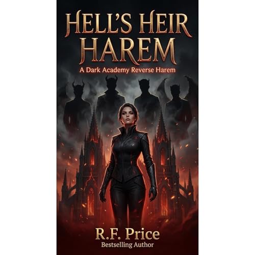 Cover of Hell's Heir Harem: A Dark Academy Reverse Harem