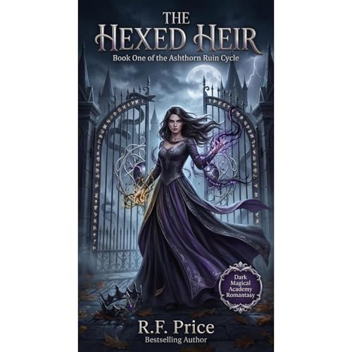 Cover of The Hexed Heir: A Dark Magical Academy Romantasy