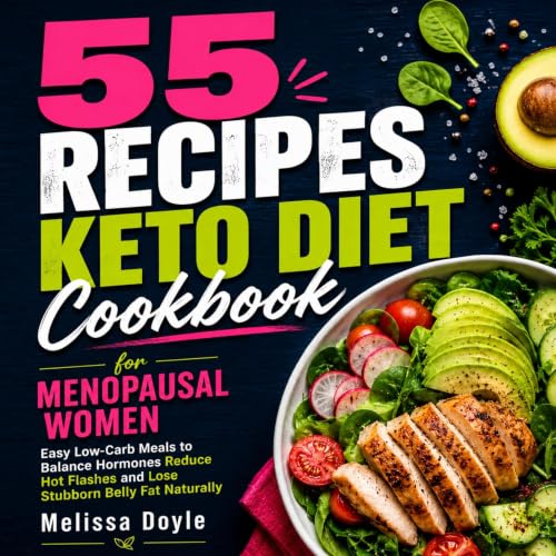 Cover of 55 Recipes Keto Diet Cookbook for Menopausal Women