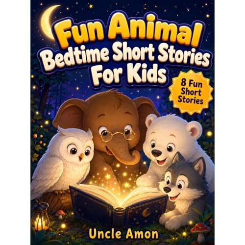 Cover of Fun Animal Bedtime Short Stories for Kids