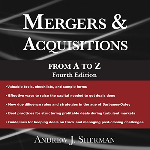 Cover of Mergers & Acquisitions from A to Z, Fourth Edition