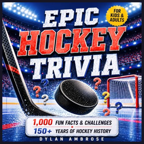 Cover of Epic Hockey Trivia for Kids and Adults