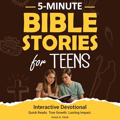 Cover of 5-Minute Bible Stories for Teens: Interactive Devotional
