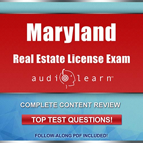 Cover of Maryland Real Estate License Exam AudioLearn