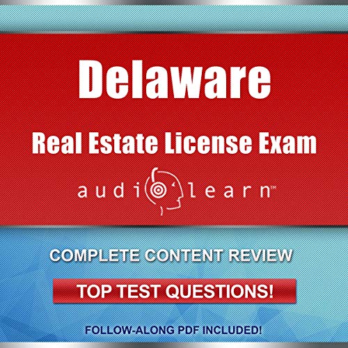 Cover of Delaware Real Estate License Exam AudioLearn