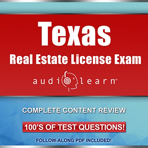 Cover of Texas Real Estate License Exam AudioLearn