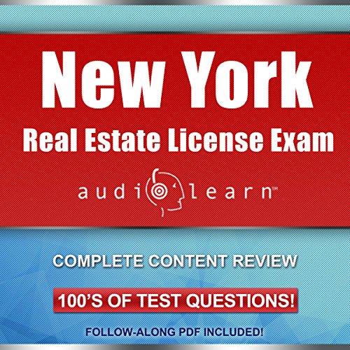 Cover of New York Real Estate License Exam AudioLearn