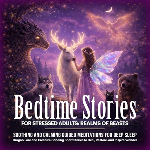Cover of Bedtime Stories for Stressed Adults: Realms of Beasts