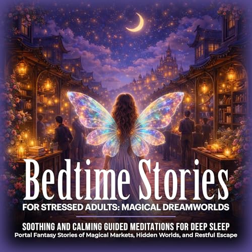 Cover of Bedtime Stories for Stressed Adults: Magical Dreamworlds