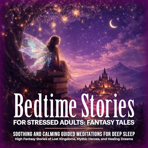 Cover of Bedtime Stories for Stressed Adults: Fantasy Tales