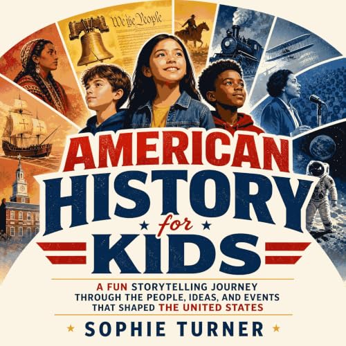 Cover of American History for Kids: A Fun Storytelling Journey Through the People, Ideas, and Events That Shaped the United States