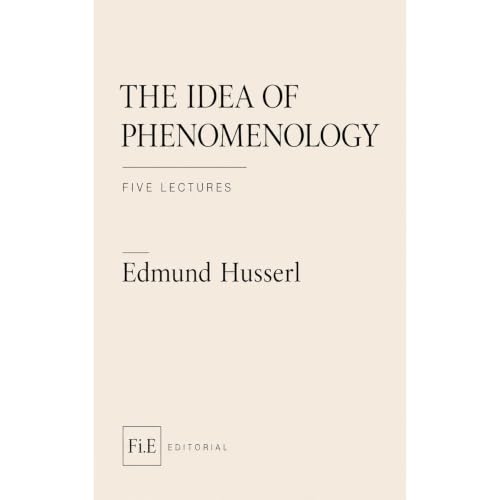 Cover of The Idea of Phenomenology