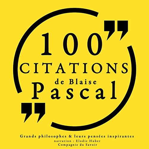 Cover of 100 citations de Blaise Pascal