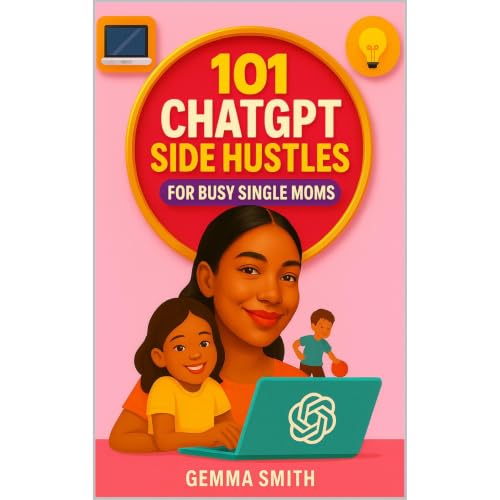 Cover of 101 ChatGPT Side Hustle Ideas for Busy Single Moms | Simple AI Income Streams You Can Start Today - No Experience Needed!