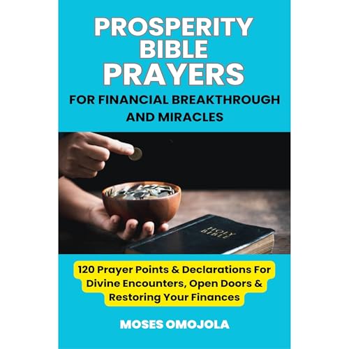 Cover of Prosperity Bible Prayers For Financial Breakthrough And Miracles: 120 Prayer Points & Declarations For Divine Encounters, Open Doors & Restoring Your Finances