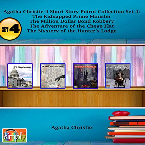 Cover of Agatha Christie 4 Short Story Poirot Collection, Set 4