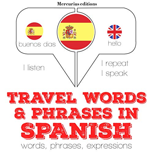 Cover of Travel words and phrases in Spanish