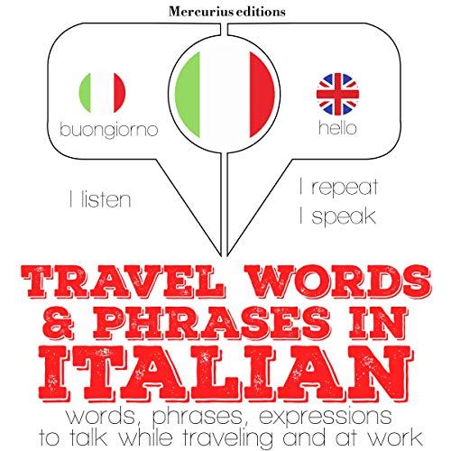 Cover of Travel words and phrases in Italian