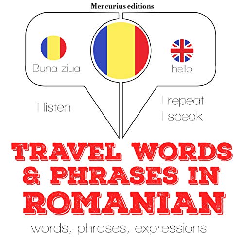 Cover of Travel words and phrases in Romanian